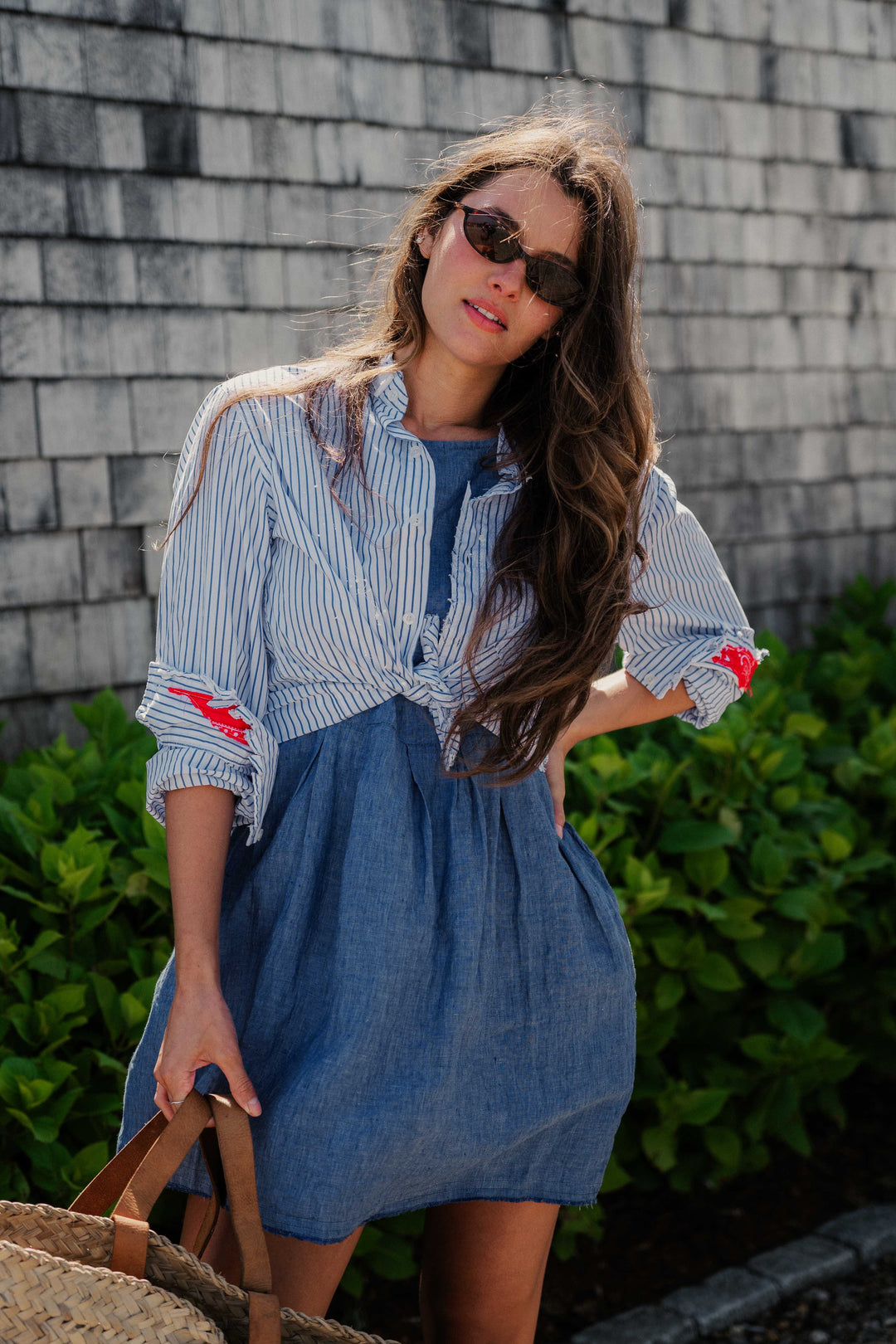 Blue Lagoon Linen Rita Dress